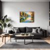 Swan Lake Village Scene Living Room Demo