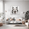 Swedish Lapphund Abstraction Living Room Demo