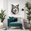 Swedish Lapphund Abstraction Living Room Demo