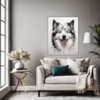 Swedish Lapphund Abstraction Living Room Demo