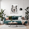 Swedish Lapphund Abstraction Living Room Demo