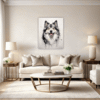 Swedish Lapphund Abstraction Living Room Demo
