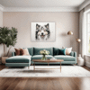 Swedish Lapphund Abstraction Living Room Demo