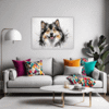 Swedish Lapphund Abstraction Living Room Demo