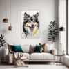 Swedish Lapphund Abstraction Living Room Demo