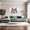 Swedish Lapphund Abstraction Living Room Demo