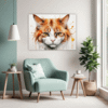 Tailless Ginger Manx Living Room Demo