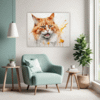 Tailless Ginger Manx Living Room Demo