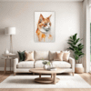 Tailless Ginger Manx Living Room Demo