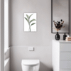 Tall Snake Plant Foliage Bathroom Demo
