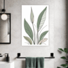 Tall Snake Plant Foliage Bathroom Demo