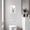 Tall Snake Plant Foliage Bathroom Demo