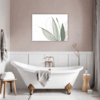 Tall Snake Plant Foliage Bathroom Demo