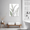 Tall Snake Plant Foliage Bathroom Demo