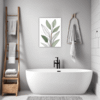 Tall Snake Plant Foliage Bathroom Demo