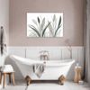 Tall Snake Plant Foliage Bathroom Demo