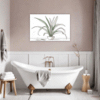 Tall Snake Plant Foliage Bathroom Demo