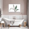 Tall Snake Plant Foliage Bathroom Demo