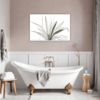 Tall Snake Plant Foliage Bathroom Demo