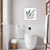 Tall Snake Plant Foliage Bathroom Demo