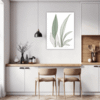 Tall Snake Plant Foliage Kitchen Demo