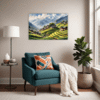Terraced Himalayan Villages Living Room Demo