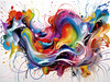 Tranquil Subtle Color Exploration Color Field Abstract Print