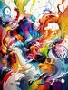 Tranquil Subtle Color Exploration Color Field Abstract Print