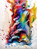 Tranquil Subtle Color Exploration Color Field Abstract Print