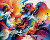 Tranquil Subtle Color Exploration Color Field Abstract Print