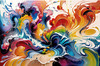 Tranquil Subtle Color Exploration Color Field Abstract Print