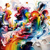 Tranquil Subtle Color Exploration Color Field Abstract Print