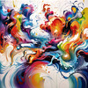 Tranquil Subtle Color Exploration Color Field Abstract Print