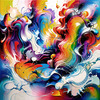 Tranquil Subtle Color Exploration Color Field Abstract Print