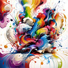 Tranquil Subtle Color Exploration Color Field Abstract Print