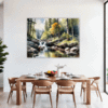 Tranquil Forest Brook Dining Room Demo