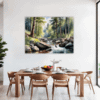 Tranquil Forest Brook Dining Room Demo
