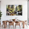 Tranquil Forest Brook Dining Room Demo
