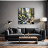 Tranquil Forest Brook Living Room Demo