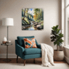 Tranquil Forest Brook Living Room Demo