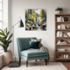 Tranquil Forest Brook Living Room Demo