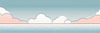Minimalist Coastal Horizon Line Drawing