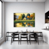 Tranquil Pond Vista Dining Room Demo