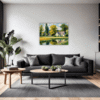 Tranquil Pond Vista Living Room Demo