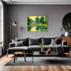 Tranquil Pond Vista Living Room Demo