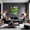 Tranquil Pond Vista Living Room Demo