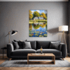 Tranquil Pond Vista Living Room Demo