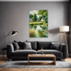 Tranquil Pond Vista Living Room Demo
