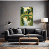 Tranquil Pond Vista Living Room Demo