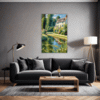 Tranquil Pond Vista Living Room Demo